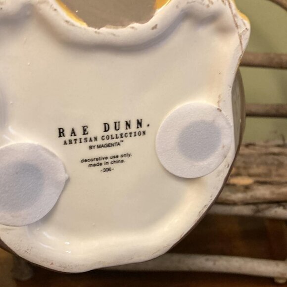 NWOT RAE DUNN Ceramic "HOOT" Owl Decor - Picture 3 of 6